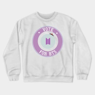 Vote for BTS logo emblem typography Crewneck Sweatshirt